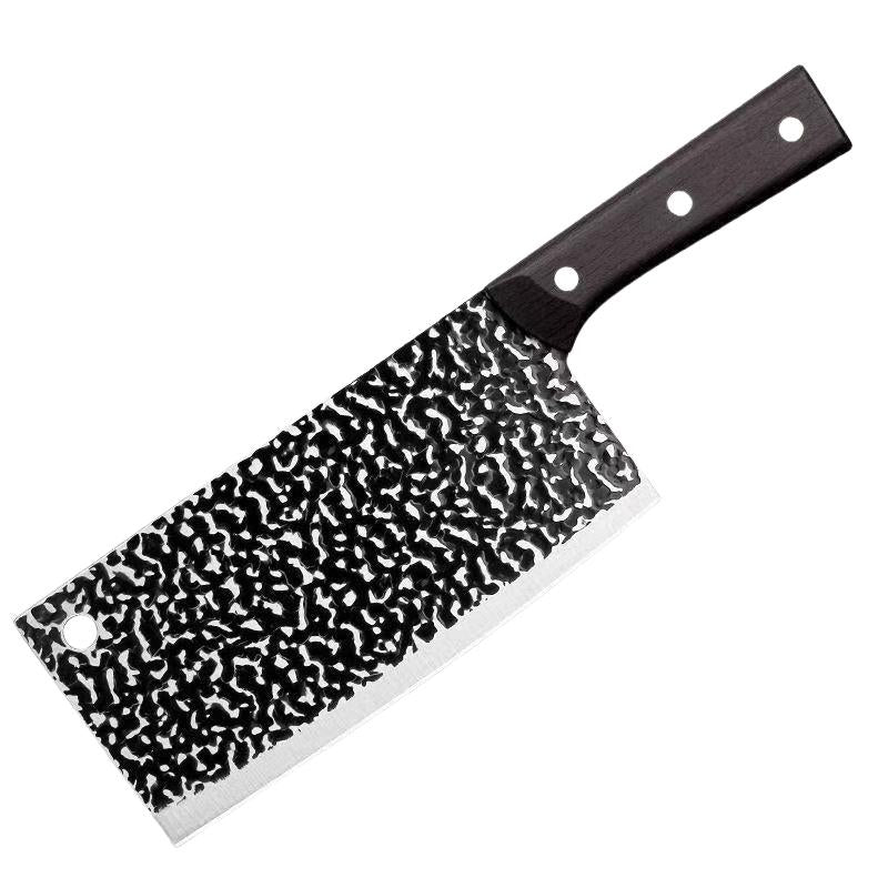 Heavy-Duty 8-Inch Butcher Knife, Full Tang Forged Blade for Meat Cutting & Bone Chopping, Durable for Home, Restaurant & Outdoor Cooking