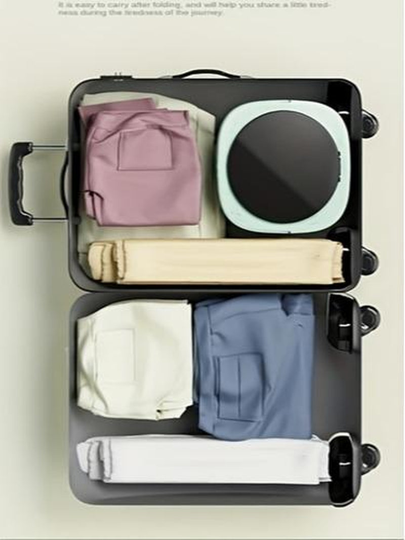 Compact 8L Foldable Washing Machine with Wash-And-Spin Function Automatic Cleaning for Underwear Socks Ideal for Small Spaces Student Dorms Camping Travel Dryer