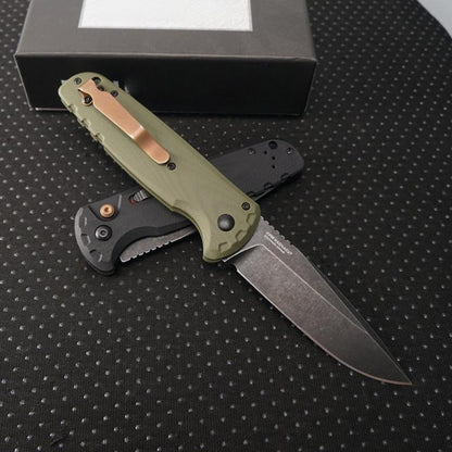 4300 Folding Pocket EDC with Durable D2 Steel and Lightweight G10 Handle, Smooth One-Hand Use for Everyday Carry; Reliable Outdoor Gear for Camping, Hiking, Fishing, Travel and Daily Tasks. Practical, High-Quality Gift Choice for Men