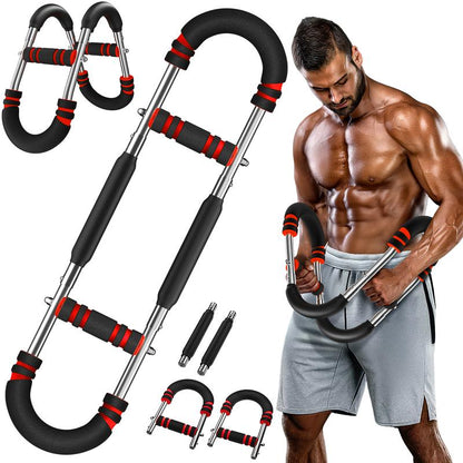 Arm Trainer,3 Level 60-100LBS Adjustable,Chest&Arm Workout Equipment for Men,Muscle&Strength Trainer,Portable Spring Resistance, Perfect Gift
