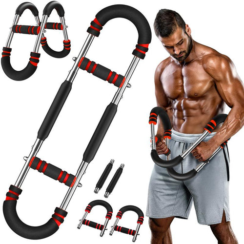 Arm Trainer,3 Level 60-100LBS Adjustable,Chest&Arm Workout Equipment for Men,Muscle&Strength Trainer,Portable Spring Resistance, Perfect Gift