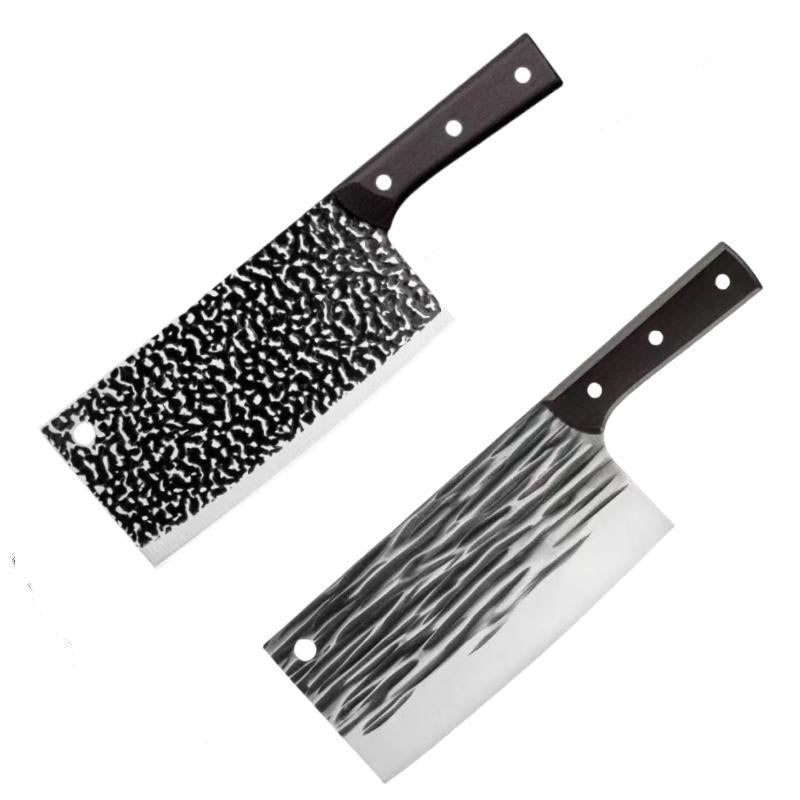 Heavy-Duty 8-Inch Butcher Knife, Full Tang Forged Blade for Meat Cutting & Bone Chopping, Durable for Home, Restaurant & Outdoor Cooking