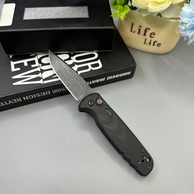 4300 Folding Pocket EDC with Durable D2 Steel and Lightweight G10 Handle, Smooth One-Hand Use for Everyday Carry; Reliable Outdoor Gear for Camping, Hiking, Fishing, Travel and Daily Tasks. Practical, High-Quality Gift Choice for Men