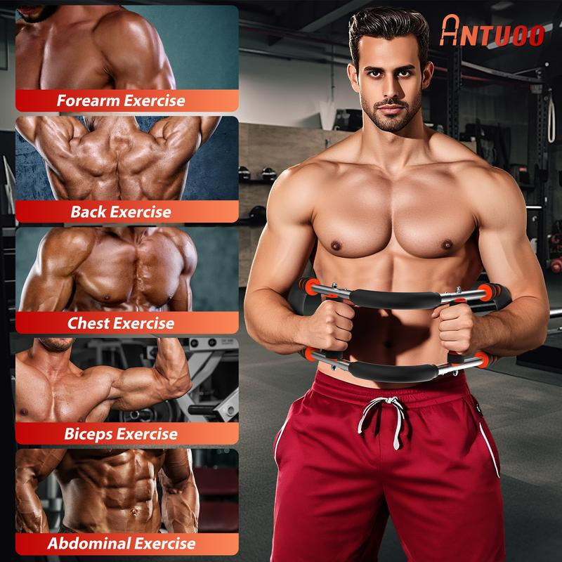 Arm Trainer,3 Level 60-100LBS Adjustable,Chest&Arm Workout Equipment for Men,Muscle&Strength Trainer,Portable Spring Resistance, Perfect Gift