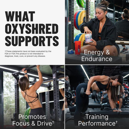 Ehplabs Oxyshred Ultra Concentration Pre Workout and Shaker Cup Bundle | Ultra Concentrated Pre Workout Formula with Mixing Cup | Supports Energy and Training Performance