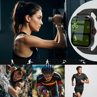 High-Definition Full-Screen Touch Smart Watch for Men & Women with Call/Message Notifications, Step Counting, Calorie Tracking, Sports Modes, Distance Tracking, Compatible with Iphone & Android