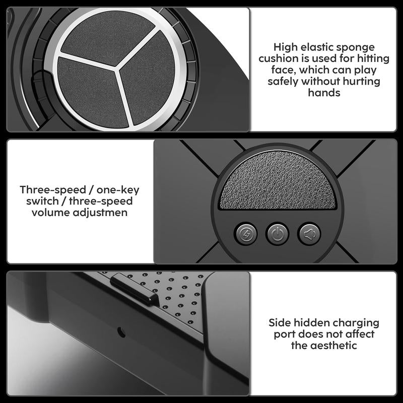 2025 Music Boxing Machine with Boxing Gloves, Smart Bluetooth Boxing Trainer, Boxing Wall Mount Machine for Adults and Kids, Electronic Boxing Target Fitness for Home Office Gym