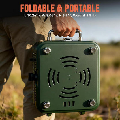 BIG HORN OUTDOORS 2 Burner Propane Camping Stove, Portable Camp Stove, Folding Gas Stove, Includes Frying Pan & Carry Bag for Camping, Emergency Use and Outdoor Cooking