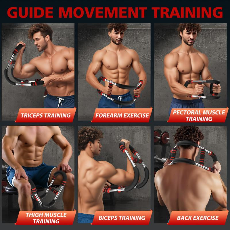 Arm Trainer,3 Level 60-100LBS Adjustable,Chest&Arm Workout Equipment for Men,Muscle&Strength Trainer,Portable Spring Resistance, Perfect Gift