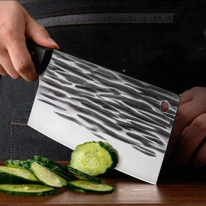 Heavy-Duty 8-Inch Butcher Knife, Full Tang Forged Blade for Meat Cutting & Bone Chopping, Durable for Home, Restaurant & Outdoor Cooking